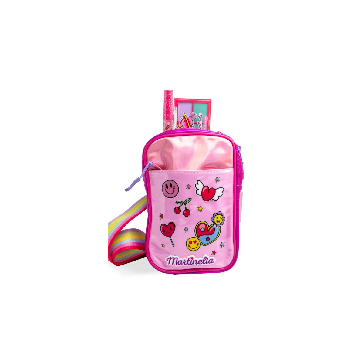 MARTINELIA SUPER GIRL BOLSO BELLEZA+PALETA SOMBRAS+LIP GLOSS 1
