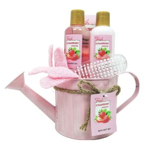 POKHARA 21 SET BAÑO REGADERA ROSA 5P