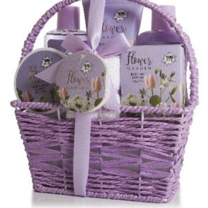 POKHARA 22 SET BAÑO CESTA LAVANDA 1594