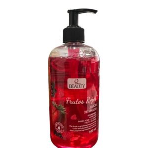 Q BEAUTY JABON MANOS FRUTOS ROJOS DOSIFICADOR 500 ML
