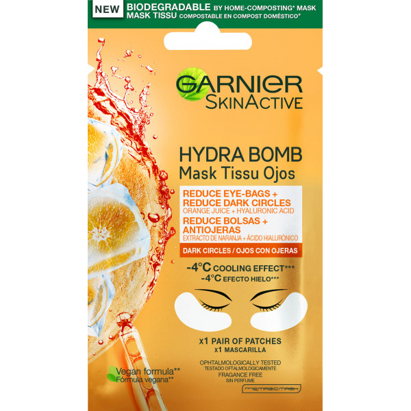 GARNIER MASCARILLA OJOS ANTI-FATIGA NARANJA 1