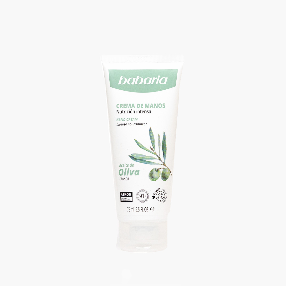 BABARIA CREMA MANOS ACEITE DE OLIVA 75 ML. 1