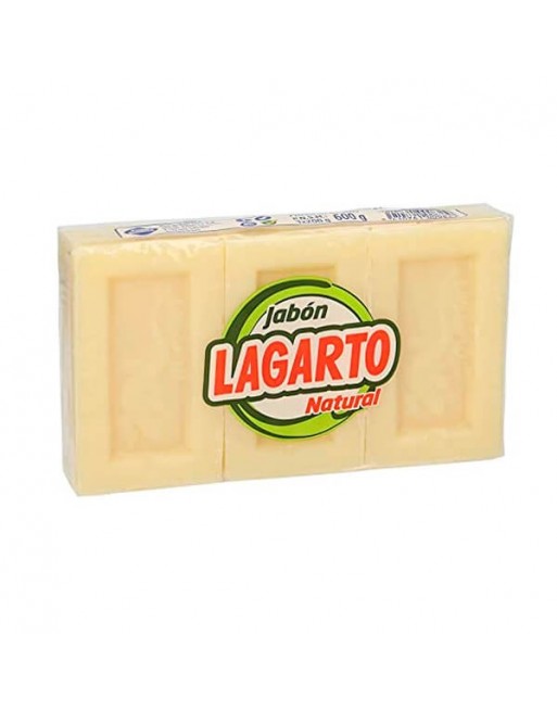 LAGARTO JABON NATURAL EN PASTILLA 3 UDS x 200GRS 1