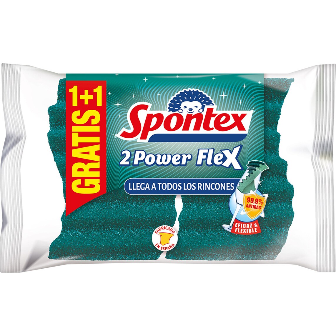 SPONTEX ESTROPAJO 2POWER FLEX 2 UDS 1