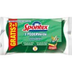 SPONTEX ESTROPAJO CON ESPONJA PODERVERDE 2+1 4